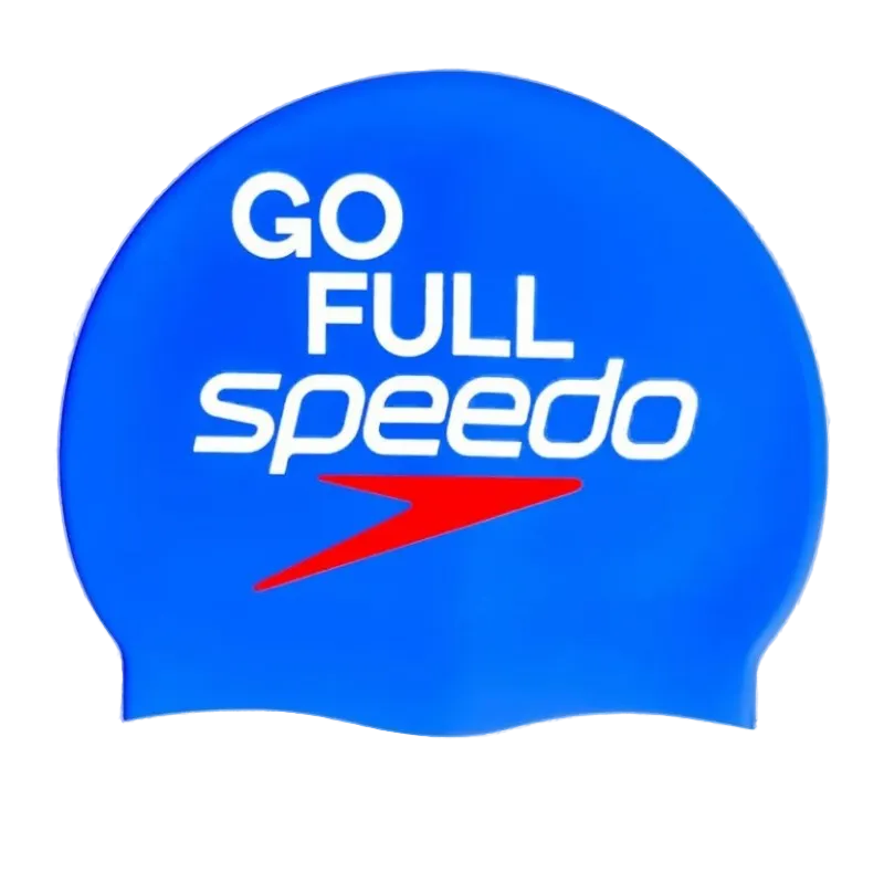 Шапочка для плавания Speedo Printed Silicone Cap (Голубой)