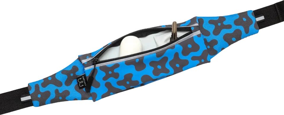 Сумка Enklepp Run Belt 365 (black flowers blue) - 3