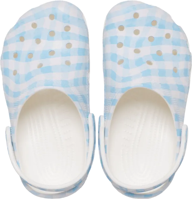 Crocs Classic Gingham (white/blue) - 1