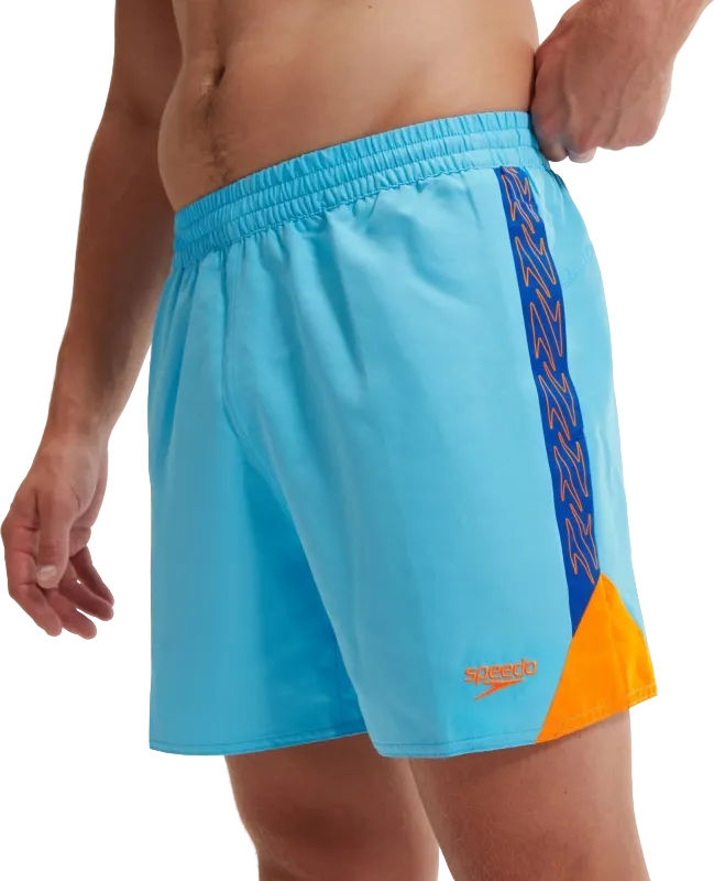 Шорты Mens HyperBoom Splice 16" Watershort голуб-оранж - 3