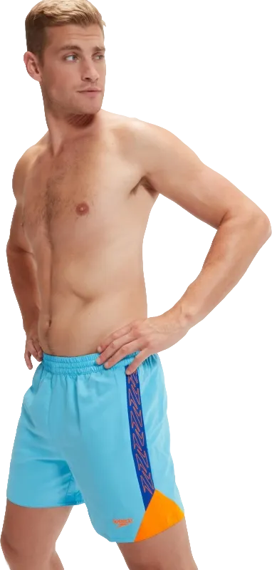 Шорты Mens HyperBoom Splice 16" Watershort голуб-оранж - 1