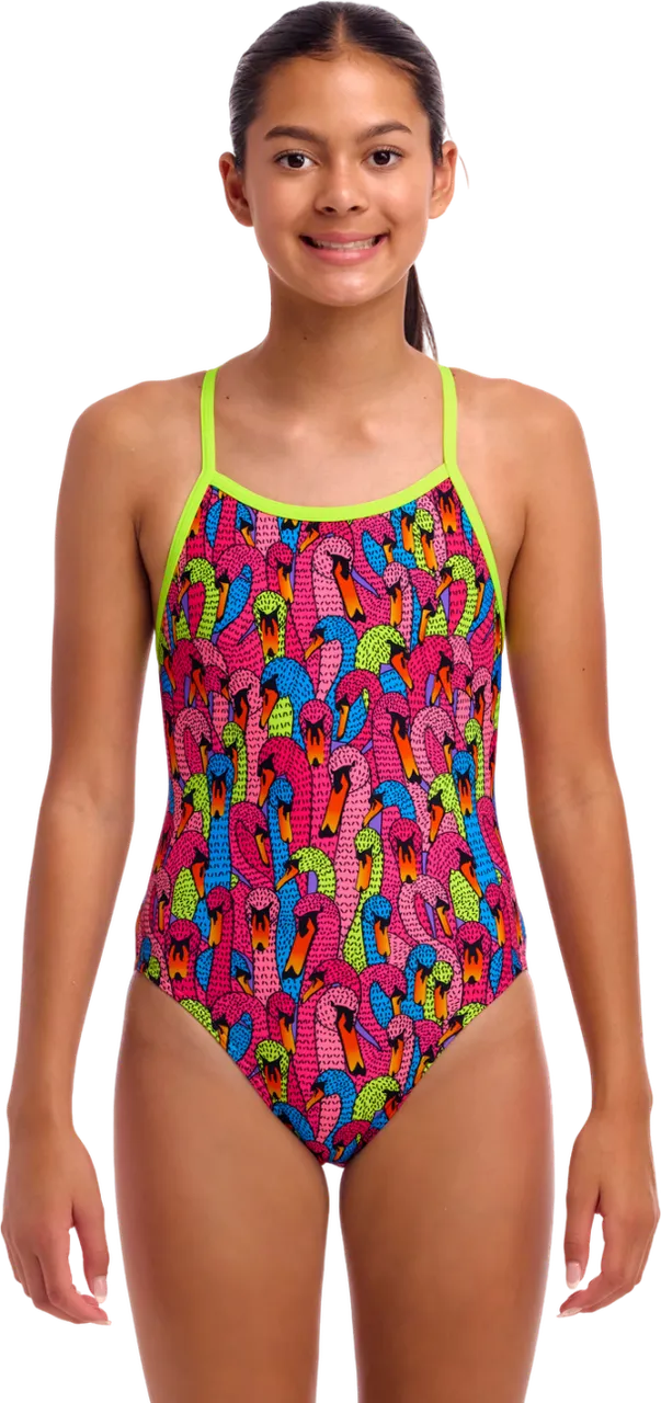 Купальник FUNKITA Girl's Swan City (Single Strap) - 1