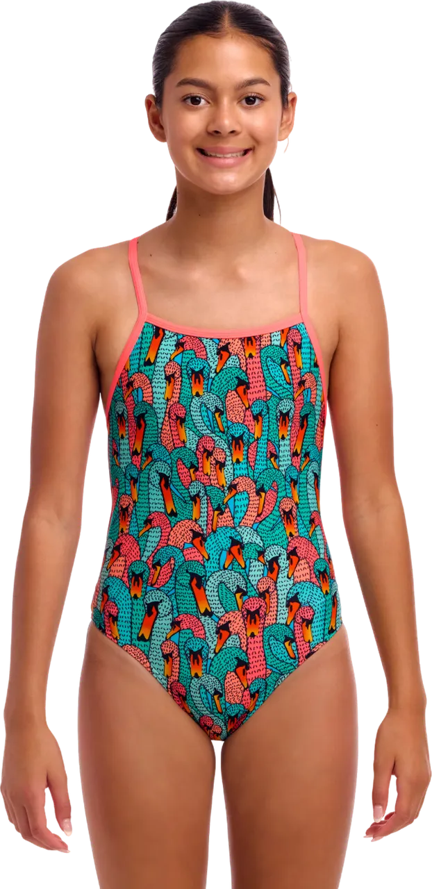 Купальник FUNKITA Girl's Swan See Swan (Strapped In) - 1