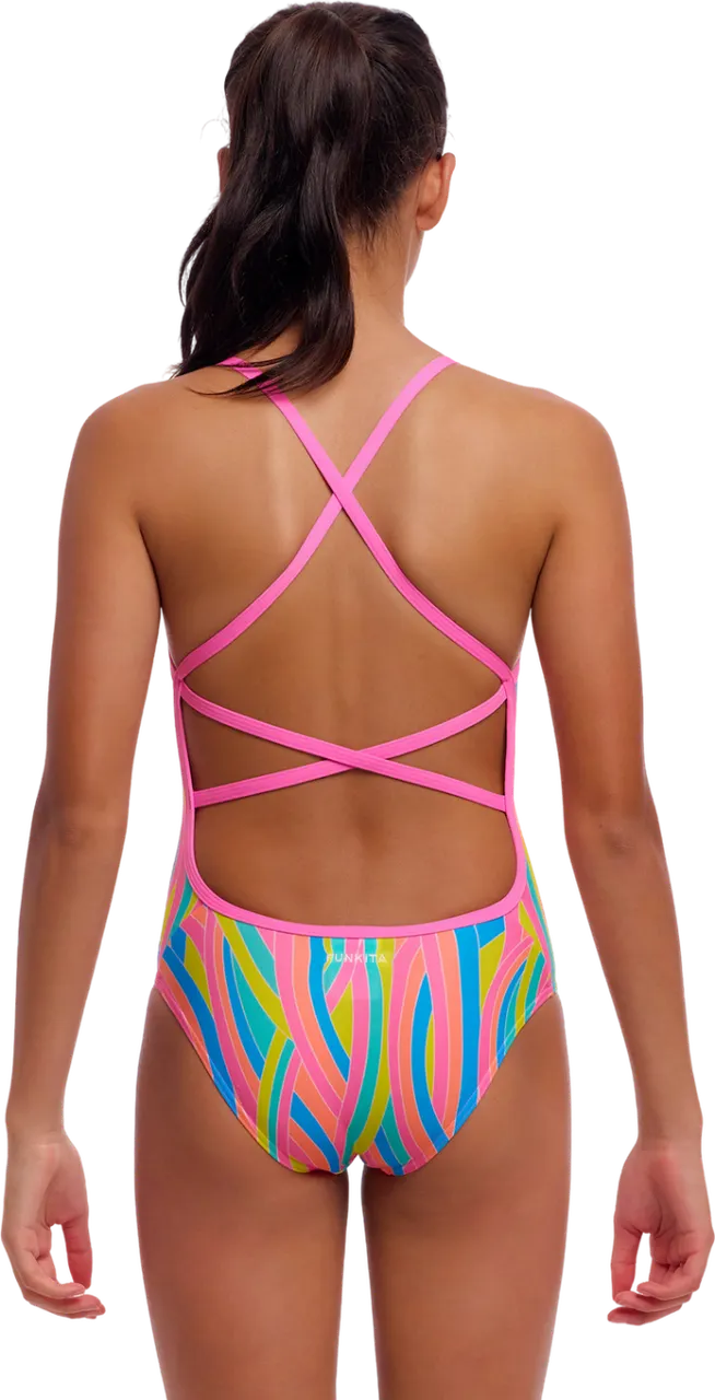 Купальник FUNKITA Girl's Swirly Straws - 2